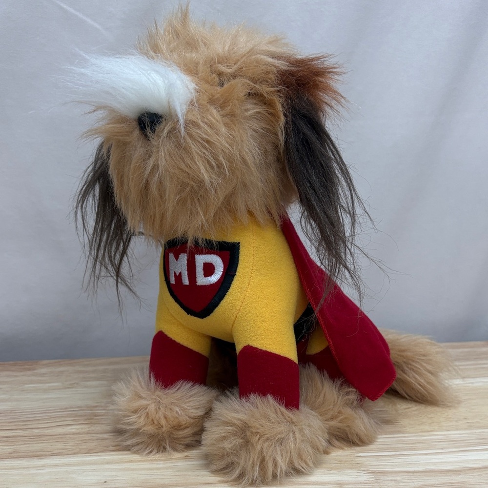 12” Vintage 1986 Plush Superhero Dog